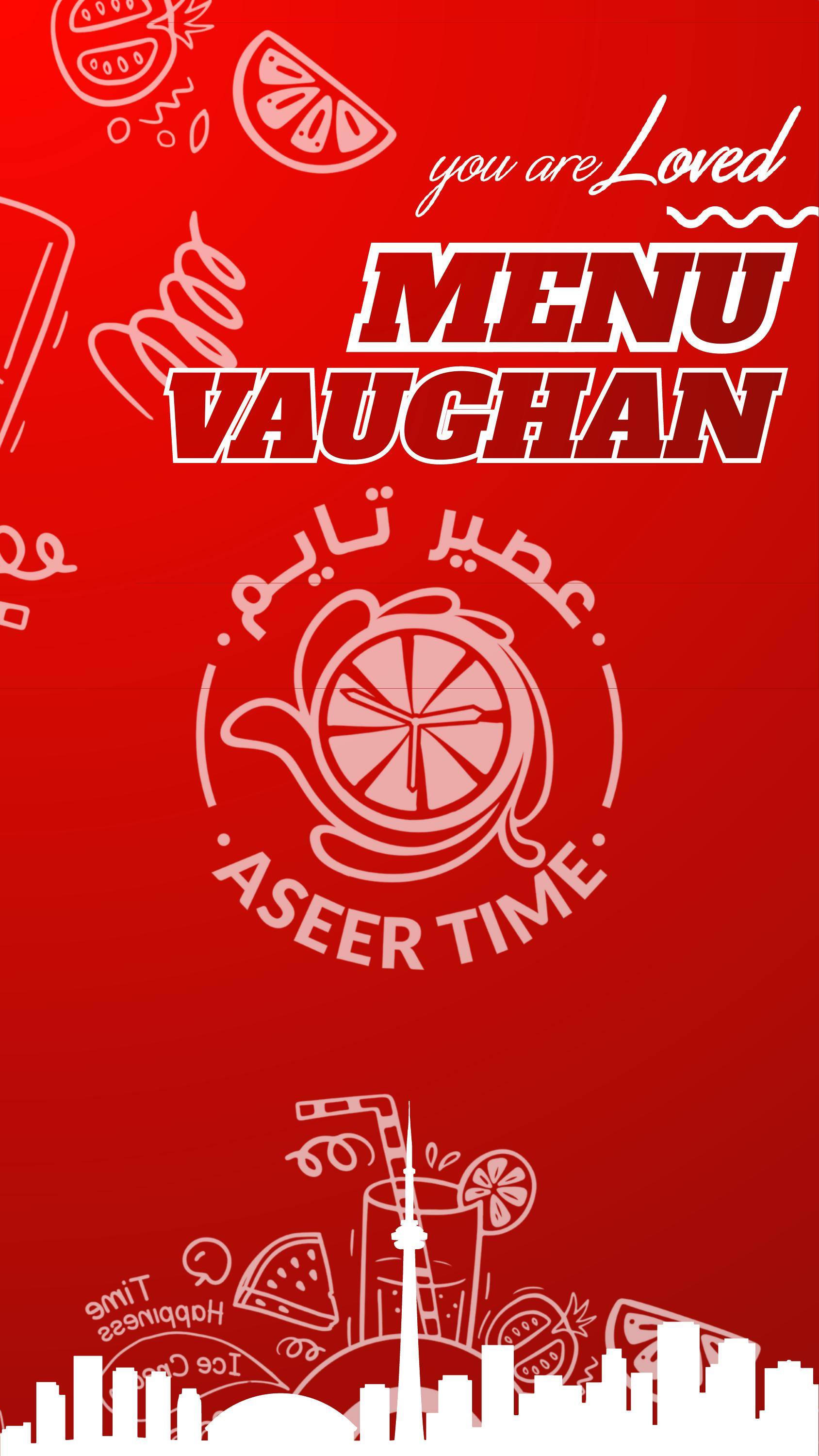 Aseer Time Vaughan Menu - Cover